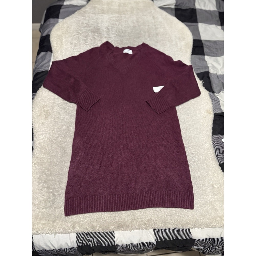 New Old Navy Women's Purple Long Sleeve Sweater Dress Size Medium Sosoft NWT